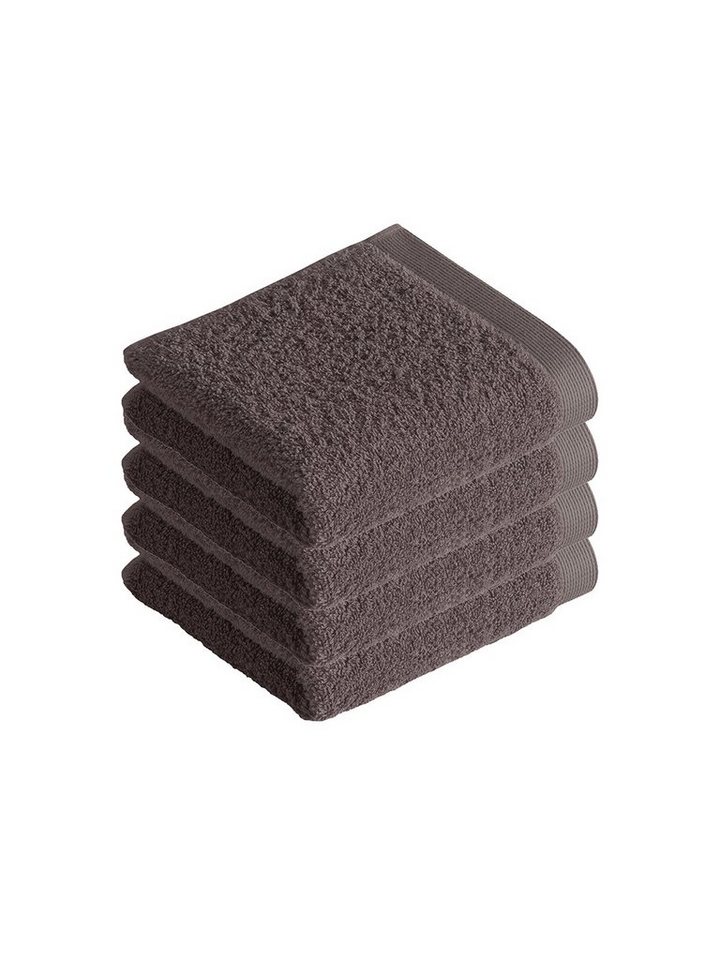 Vossen Gästehandtücher 4er Pack Gästetuch 40 x 60 cm High Line, Frottier (Spar-Set, 4-St), Vegan von Vossen