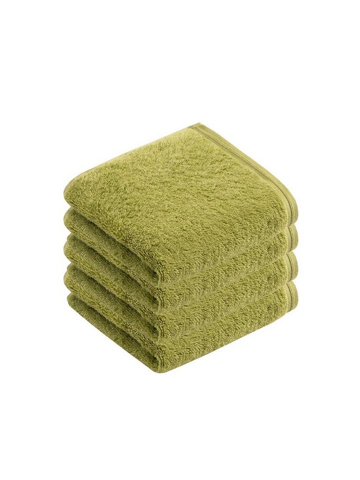 Vossen Gästehandtücher 4er Pack Gästetuch 40 x 60 cm Vegan Life, Frottier (Spar-Set, 4-St), Vegan von Vossen