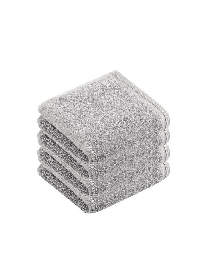 Vossen Gästehandtücher 4er Pack Gästetuch 40 x 60 cm Vegan Life, Frottier (Spar-Set, 4-St), Vegan von Vossen