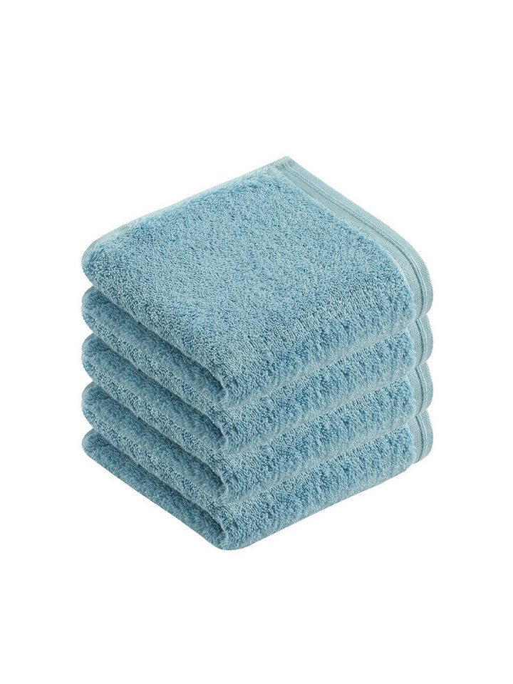 Vossen Gästehandtücher 4er Pack Gästetuch 40 x 60 cm Vegan Life, Frottier (Spar-Set, 4-St), Vegan von Vossen