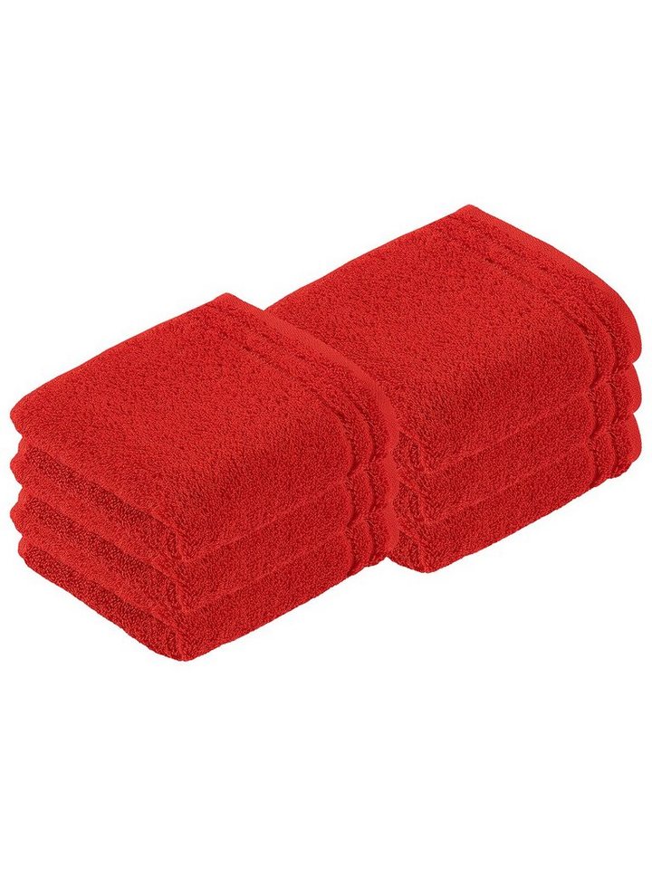 Vossen Gästehandtücher 6er Pack Gästetuch 30 x 50 cm Calypso feeling, Frottier (Spar-Set, 6-St), Vegan von Vossen