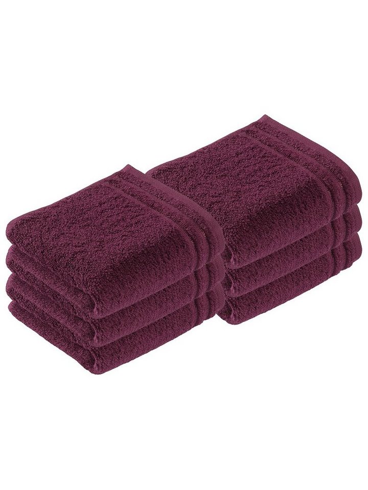 Vossen Gästehandtücher 6er Pack Gästetuch 30 x 50 cm Calypso feeling, Frottier (Spar-Set, 6-St), Vegan von Vossen