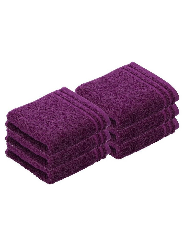 Vossen Gästehandtücher 6er Pack Gästetuch 30 x 50 cm Calypso feeling, Frottier (Spar-Set, 6-St), Vegan von Vossen
