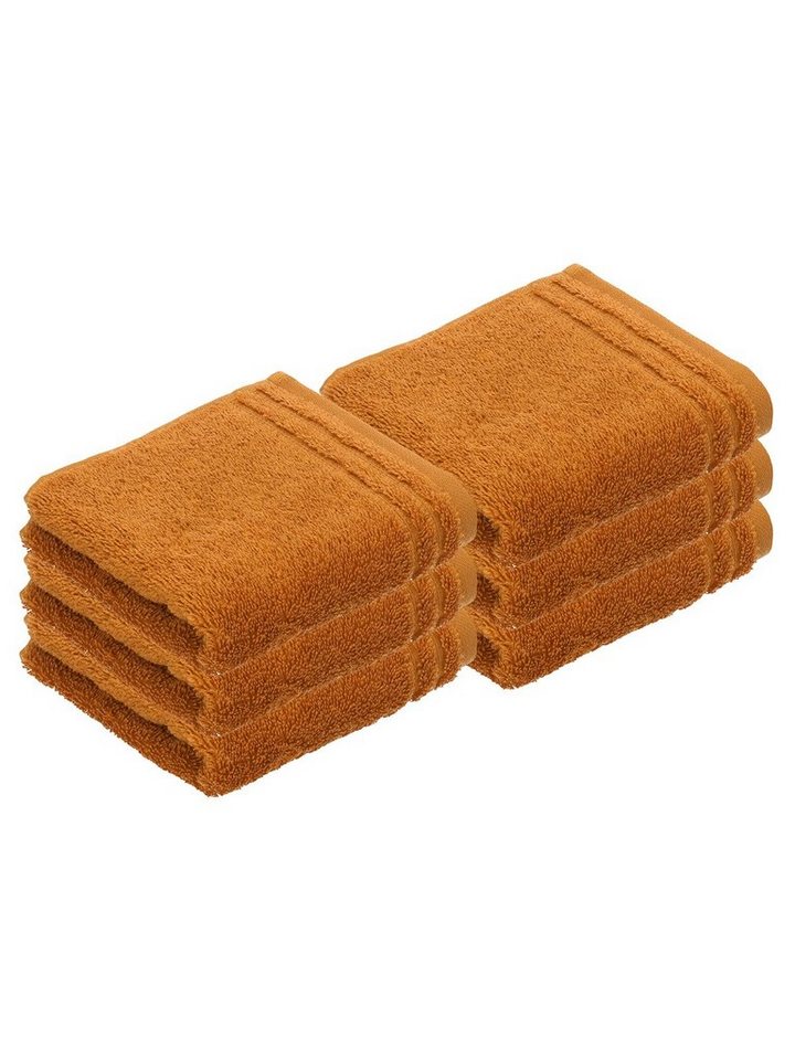 Vossen Gästehandtücher 6er Pack Gästetuch 30 x 50 cm Calypso feeling, Frottier (Spar-Set, 6-St), Vegan von Vossen