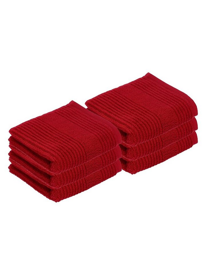 Vossen Gästehandtücher 6er Pack Gästetuch 30 x 50 cm Tomorrow, Frottier (Spar-Set, 6-St), Vegan von Vossen