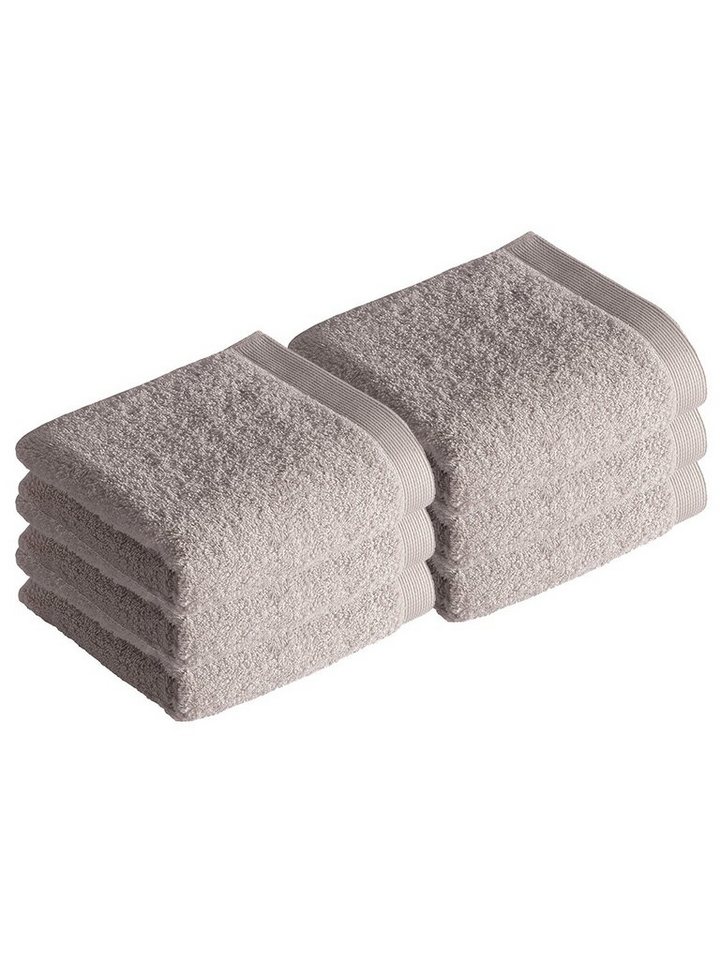 Vossen Gästehandtücher 6er Pack Gästetuch 40 x 60 cm High Line, Frottier (Spar-Set, 6-St), Vegan von Vossen