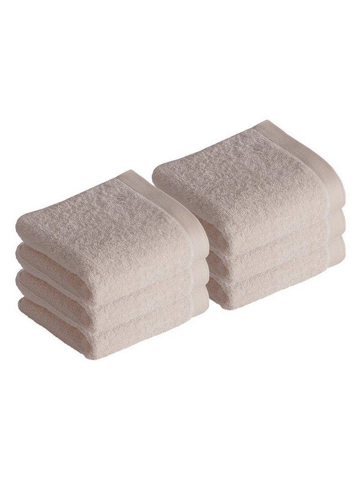 Vossen Gästehandtücher 6er Pack Gästetuch 40 x 60 cm High Line, Frottier (Spar-Set, 6-St), Vegan von Vossen