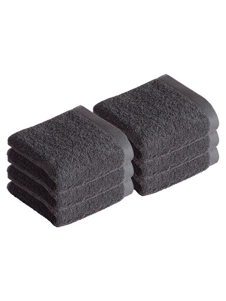Vossen Gästehandtücher 6er Pack Gästetuch 40 x 60 cm High Line, Frottier (Spar-Set, 6-St), Vegan von Vossen