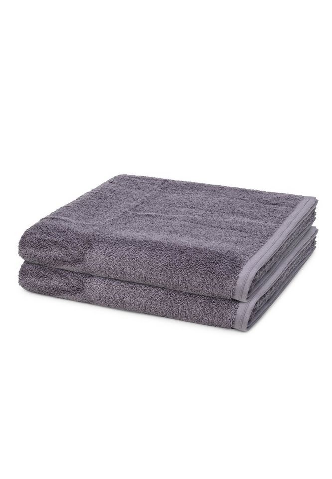 Vossen Handtuch Set 2er Pack Vegan Life, Walkfrottee (Spar-Set, 2-St), 2 X Duschtuch im Set - Baumwolle - Zertifiziert vegane Herstellung von Vossen