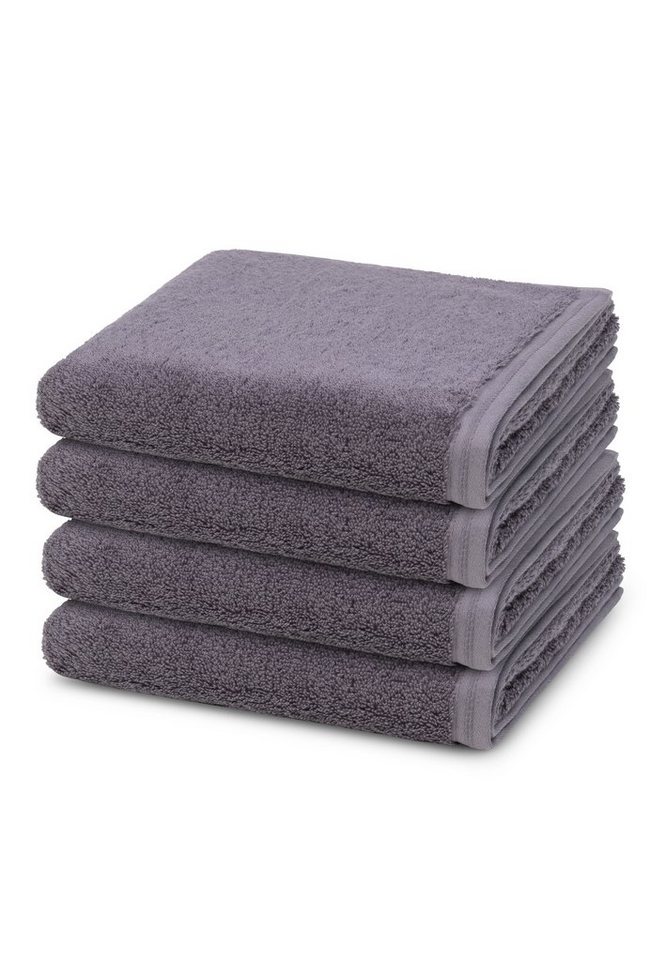 Vossen Handtuch Set Vegan Life, Frottee (Spar-Set, 4-St), 4 X Handtuch im Set - Baumwolle - Saugstark von Vossen