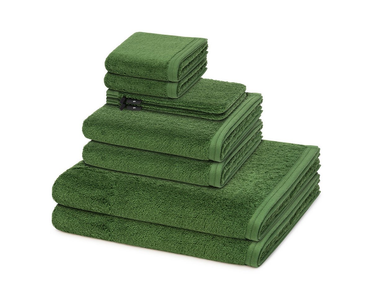 Vossen Handtuch Set Vegan Life, Frottee (Spar-Set, 8-St), 2 X Wasch- 2 X Gäste- 2 X Dusch- 2 X Handtuch im Set - Baumwolle von Vossen