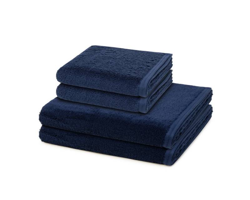 Vossen Handtuch Set Vegan Life, Frottee (Spar-Set, 4-St), 2 X Handtuch 2 X Duschtuch im Set - Baumwolle - Saugstark von Vossen