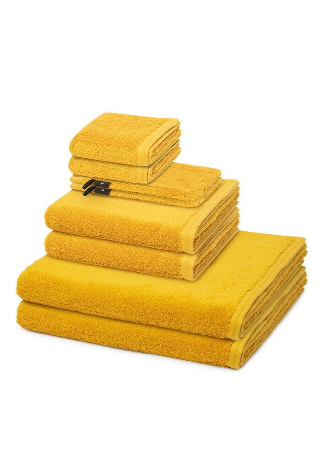 Vossen Handtuch Set Vegan Life, Walkfrottee (Spar-Set, 8-St), 2 X Wasch- 2 X Gäste- 2 X Dusch- 2 X Handtuch im Set - Baumwolle von Vossen