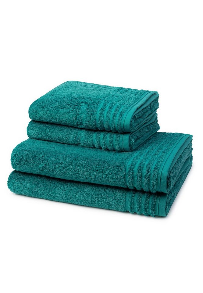 Vossen Handtuch Set Vienna Style Supersoft, Walkfrottee (Spar-Set, 4-St), 2 X Handtuch 2 X Duschtuch - im Set - Baumwolle von Vossen