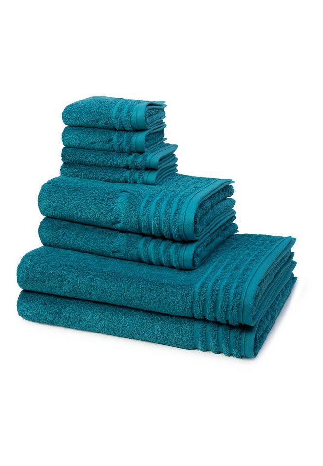 Vossen Handtuch Set Vienna Style Supersoft, Walkfrottee (Spar-Set, 8-St), 2 X Seif- 2 X Gäste- 2 X Dusch- 2 X Handtuch im Set - Baumwolle von Vossen