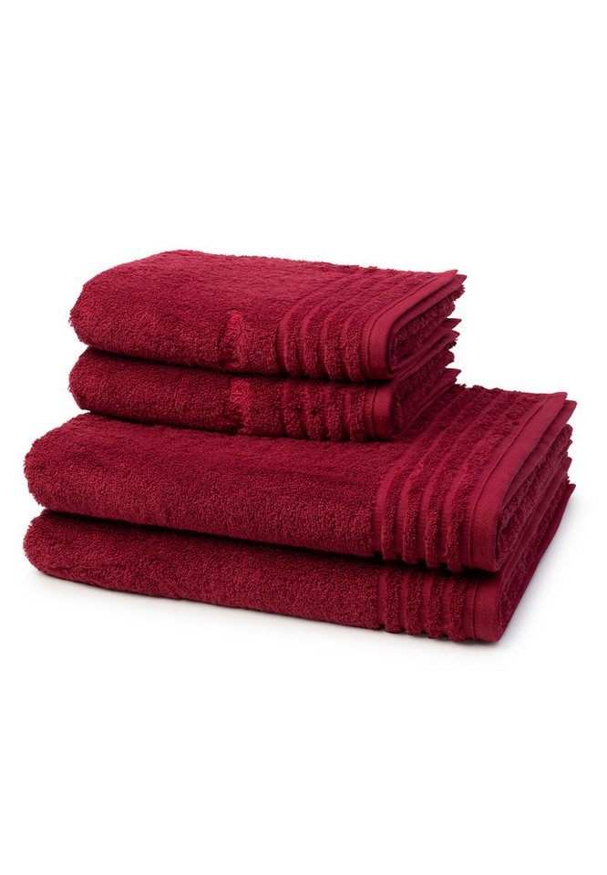 Vossen Handtuch Set Vienna Style Supersoft, Walkfrottee (Spar-Set, 4-St), 2 X Handtuch 2 X Duschtuch - im Set - Baumwolle von Vossen