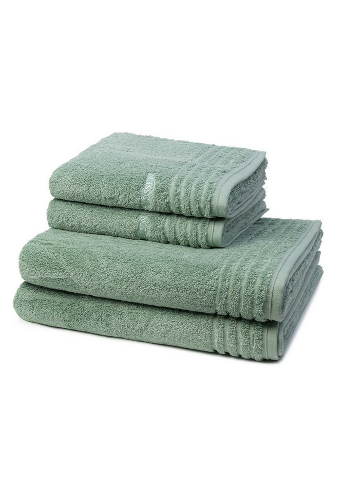 Vossen Handtuch Set Vienna Style Supersoft, Walkfrottee (Spar-Set, 4-St), 2 X Handtuch 2 X Duschtuch - im Set - Baumwolle von Vossen