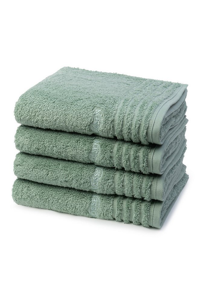Vossen Handtuch Set Vienna Style Supersoft, Walkfrottee (Spar-Set, 4-St), 4 X Handtuch - im Set - Baumwolle - Extrem flauschig und saugfähig von Vossen