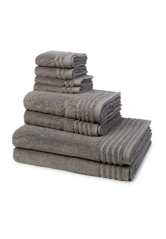 Vossen Handtuch Set Vienna Style Supersoft, Walkfrottee (Spar-Set, 8-St), 2 X Seif- 2 X Gäste- 2 X Dusch- 2 X Handtuch im Set - Baumwolle von Vossen