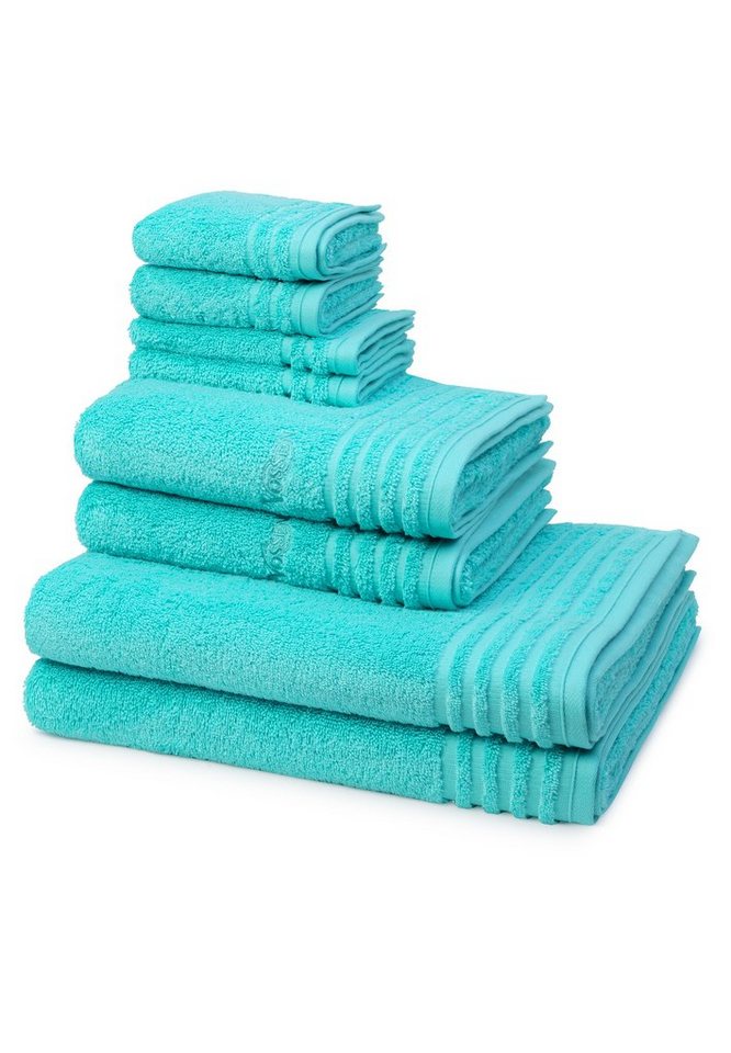 Vossen Handtuch Set Vienna Style Supersoft, Walkfrottee (Spar-Set, 8-St), 2 X Seif- 2 X Gäste- 2 X Dusch- 2 X Handtuch im Set - Baumwolle von Vossen