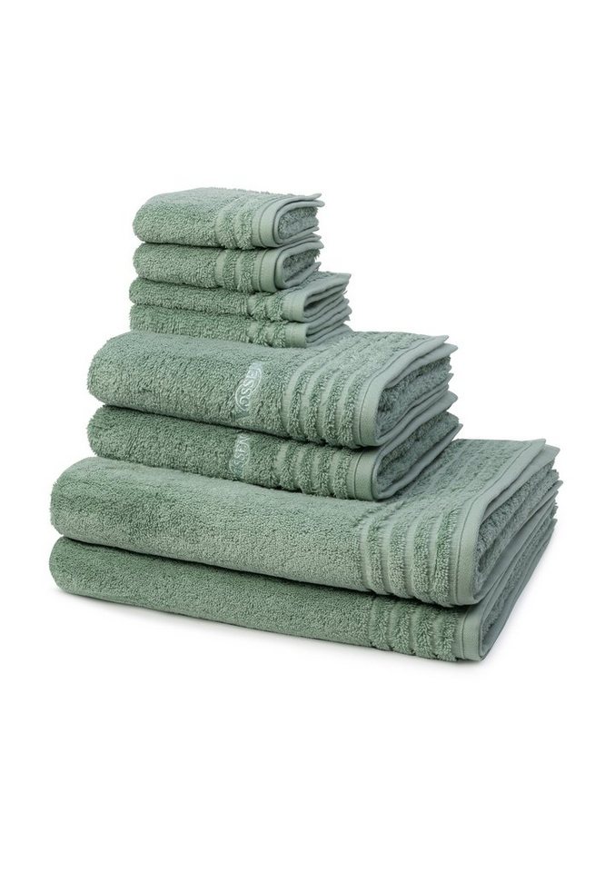 Vossen Handtuch Set Vienna Style Supersoft, Walkfrottee (Spar-Set, 8-St), 2 X Seif- 2 X Gäste- 2 X Dusch- 2 X Handtuch im Set - Baumwolle von Vossen