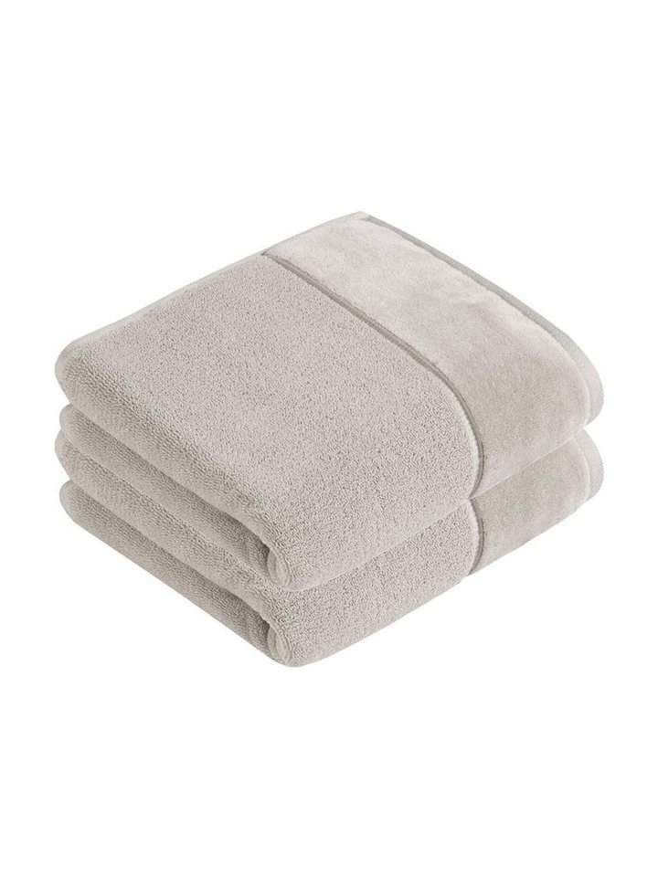 Vossen Handtücher 2er Pack Handtuch 60 x 110 cm Pure, Frottier (Spar-Set, 2-St), Vegan von Vossen