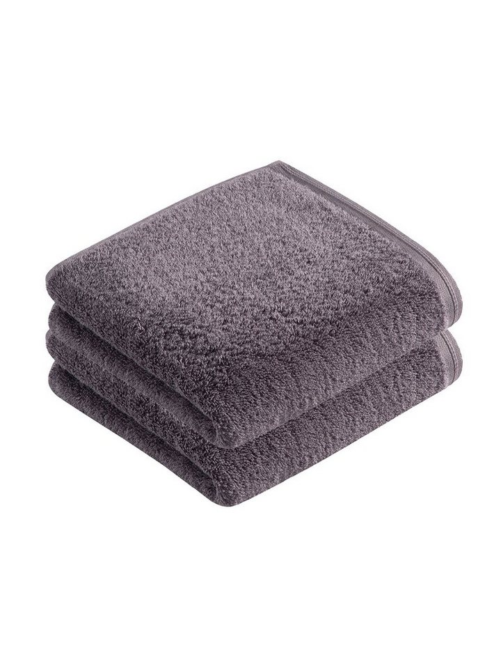Vossen Handtücher 2er Pack Handtuch 60 x 110 cm Vegan Life, Frottier (Spar-Set, 2-St), Vegan von Vossen
