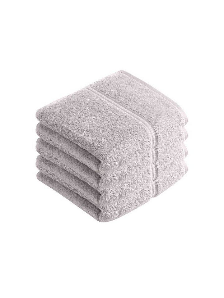 Vossen Handtücher 4er Pack Handtuch 50 x 100 cm Belief, Frottier (Spar-Set, 4-St), Vegan von Vossen