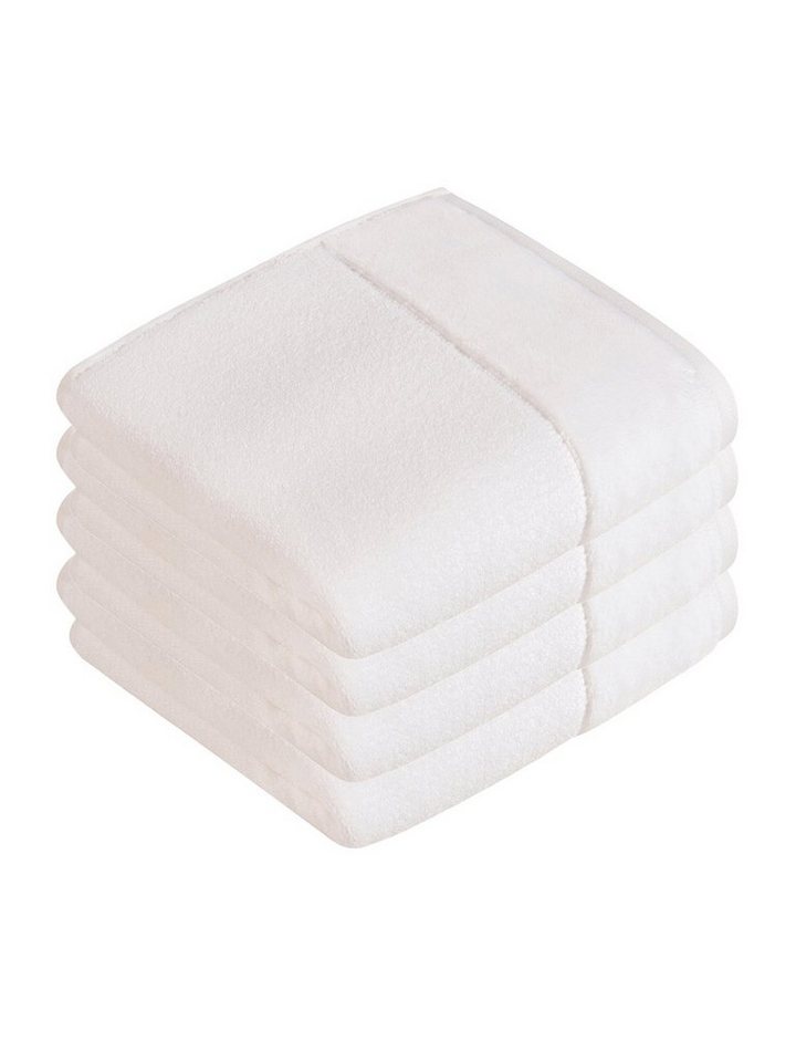 Vossen Handtücher 4er Pack Handtuch 50 x 100 cm Pure, Frottier (Spar-Set, 4-St), Vegan von Vossen