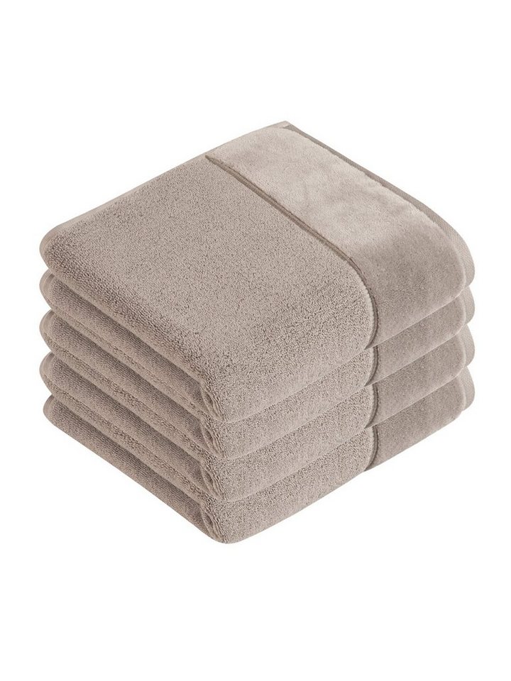 Vossen Handtücher 4er Pack Handtuch 50 x 100 cm Pure, Frottier (Spar-Set, 4-St), Vegan von Vossen