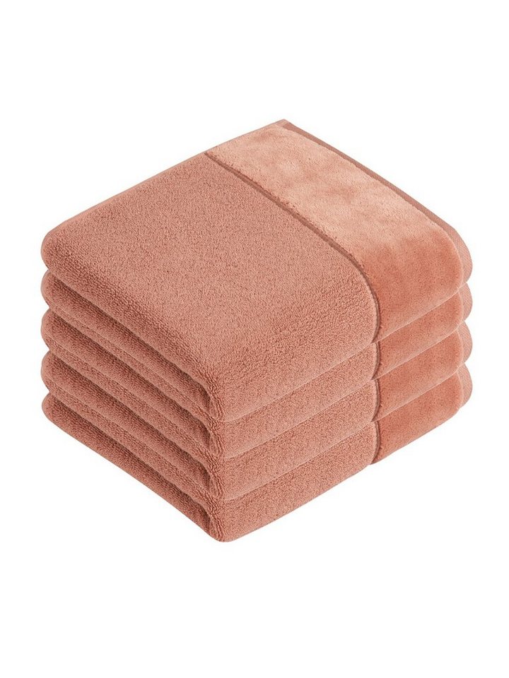 Vossen Handtücher 4er Pack Handtuch 50 x 100 cm Pure, Frottier (Spar-Set, 4-St), Vegan von Vossen
