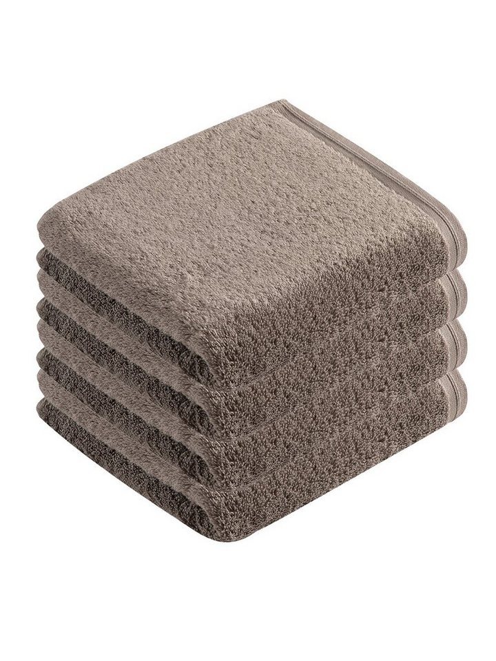 Vossen Handtücher 4er Pack Handtuch 50 x 100 cm Vegan Life, Frottier (Spar-Set, 4-St), Vegan von Vossen