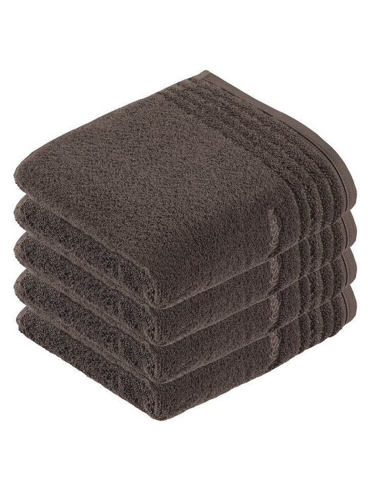 Vossen Handtücher 4er Pack Handtuch 50 x 100 cm Vienna Style Superso, Frottier (Spar-Set, 4-St), Vegan von Vossen