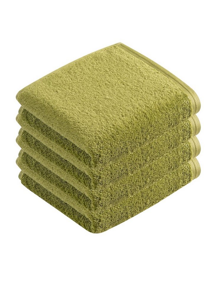 Vossen Handtücher 4er Pack Handtuch 60 x 110 cm Vegan Life, Frottier (Spar-Set, 4-St), Vegan von Vossen