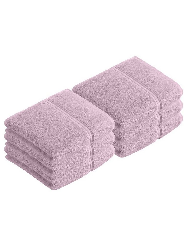 Vossen Handtücher 6er Pack Handtuch 50 x 100 cm Belief, Frottier (Spar-Set, 6-St), Vegan von Vossen