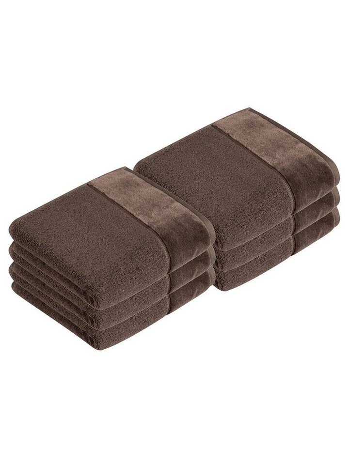 Vossen Handtücher 6er Pack Handtuch 60 x 110 cm Pure, Frottier (Spar-Set, 6-St), Vegan von Vossen