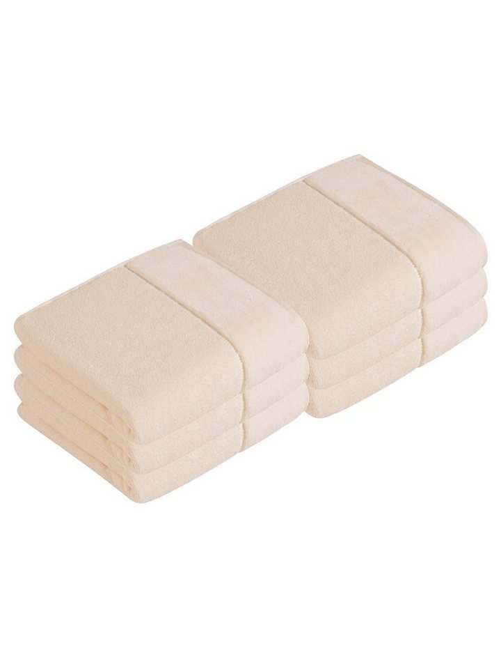 Vossen Handtücher 6er Pack Handtuch 60 x 110 cm Pure, Frottier (Spar-Set, 6-St), Vegan von Vossen