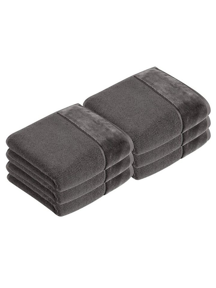 Vossen Handtücher 6er Pack Handtuch 60 x 110 cm Pure, Frottier (Spar-Set, 6-St), Vegan von Vossen