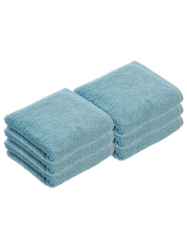 Vossen Handtücher 6er Pack Handtuch 60 x 110 cm Vegan Life, Frottier (Spar-Set, 6-St), Vegan von Vossen