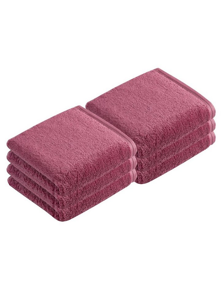 Vossen Handtücher 6er Pack Handtuch 60 x 110 cm Vegan Life, Frottier (Spar-Set, 6-St), Vegan von Vossen
