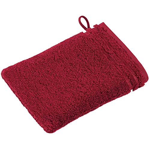 Vossen Calypso Feeling Waschhandschuh 22 x 16 cm Rubin von Vossen