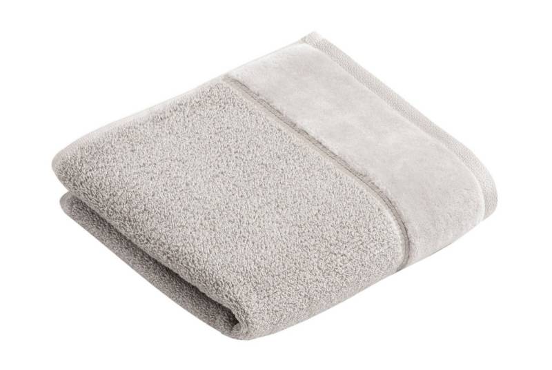 Vossen Handtücher Vossen Gästetuch Pure 9614, 7160 stone, Baumwolle (1-St) von Vossen