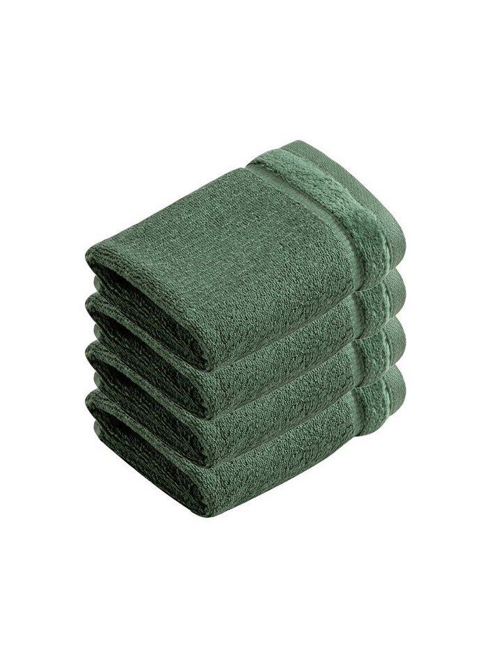 Vossen Seiftuch 4er Pack Seiftuch 30 x 30 cm Pure, Frottier (Spar-Set, 4-St), Vegan von Vossen