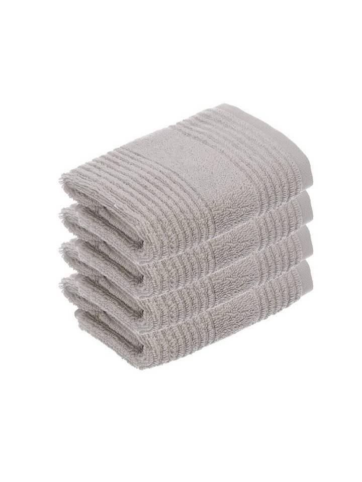 Vossen Seiftuch 4er Pack Seiftuch 30 x 30 cm Tomorrow, Frottier (Spar-Set, 4-St), Vegan von Vossen