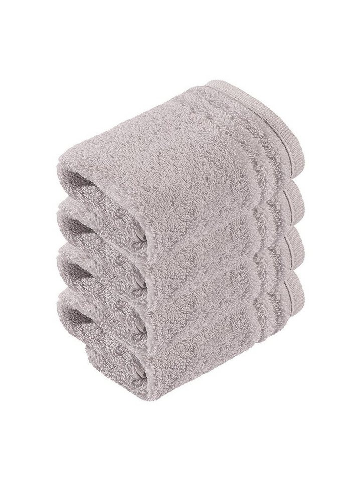 Vossen Seiftuch 4er Pack Seiftuch 30 x 30 cm Vienna Style Supersof, Frottier (Spar-Set, 4-St), Vegan von Vossen