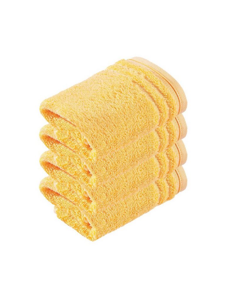 Vossen Seiftuch 4er Pack Seiftuch 30 x 30 cm Vienna Style Supersof, Frottier (Spar-Set, 4-St), Vegan von Vossen