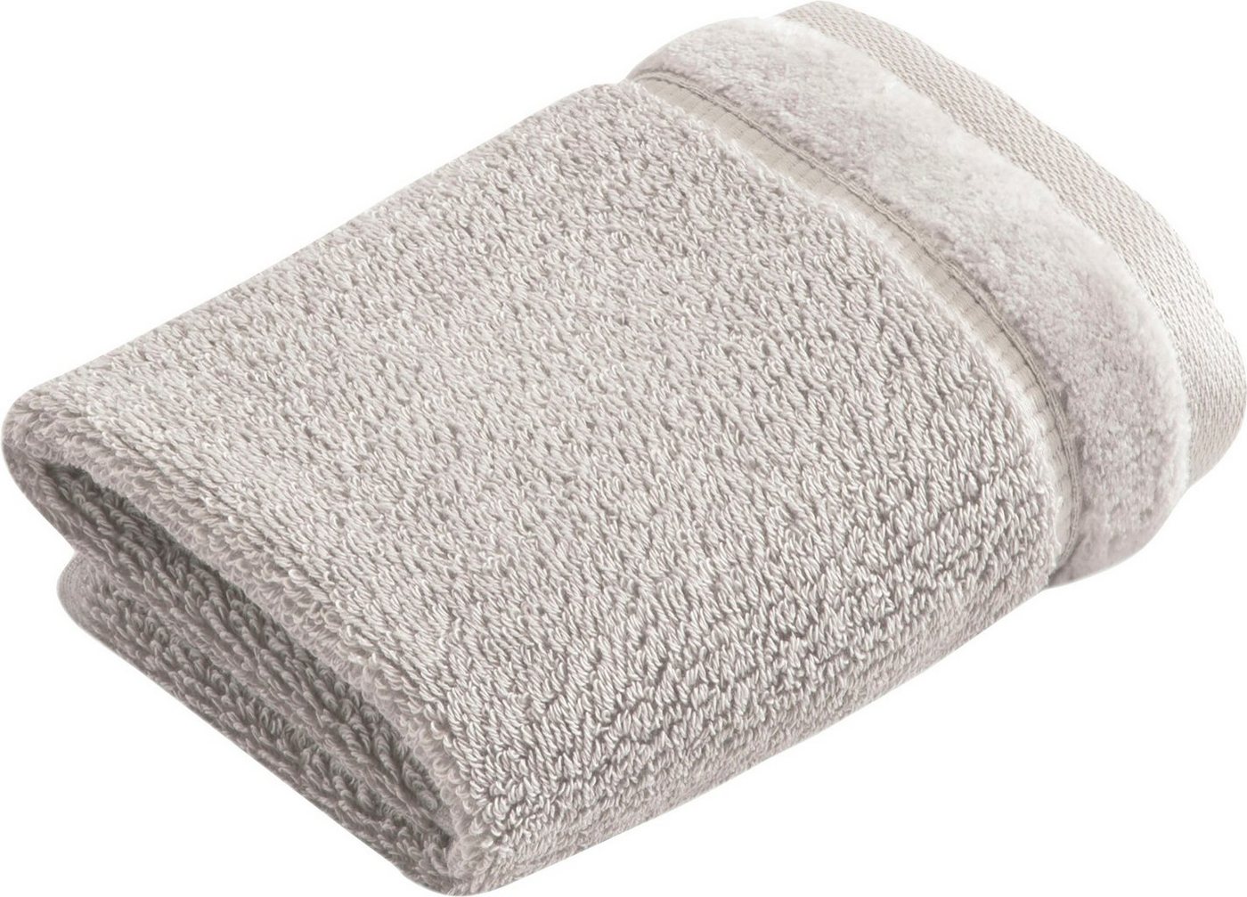 Vossen Seiftuch Pure, (3-St), Waschlappen im Set, Baumwolle & VEGAN, mit eleganter Veloursbordüre von Vossen