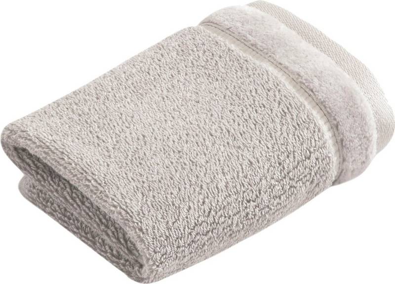 Vossen Seiftuch Pure, (3-St), Waschlappen im Set, Baumwolle & VEGAN, mit eleganter Veloursbordüre von Vossen