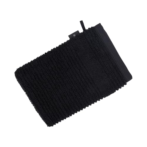 Vossen Tomorrow Waschhandschuh 22 x 16 cm schwarz von Vossen