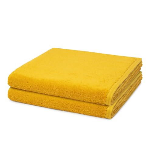 Vossen - 2 teiliges Frottier-Set - Vegan Life (2 X Duschtuch im Set) - 580 g/m2 - Baumwolle - Frottee - saugstark - weich und flauschig - Salamander von Vossen